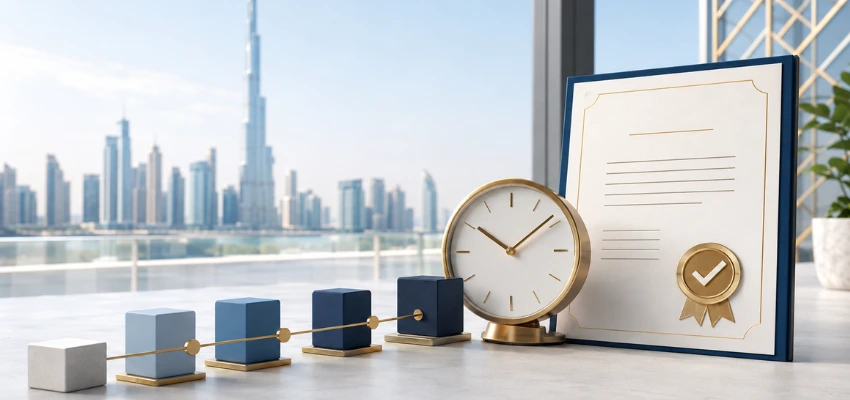 ISO certification timeline planning for a UAE business
