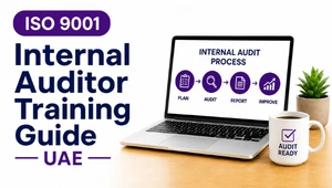 ISO 9001 internal auditor training guide in UAE with internal audit process and audit readiness concept